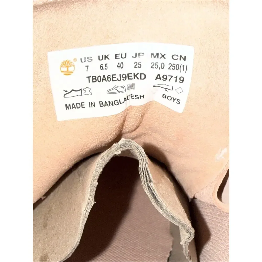 Timberland Stone Street Mid LC Chukka Pink Juniors Size 7 Boots TB0A6EJ9EKD